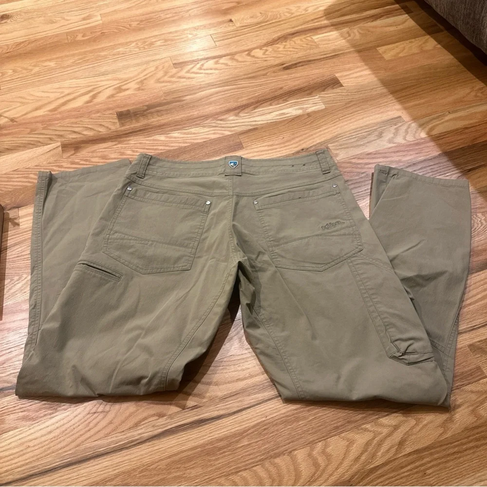 Lot of 2 Kuhl Revolvr Vintage Patina Dye Beige Gray Hiking Pants Outdoor Men 34 - Picture 7 of 16